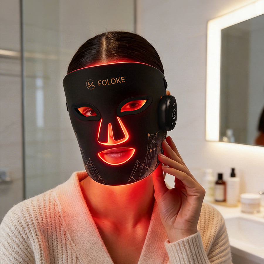 FOLOKE Magnetic LED Face Mask