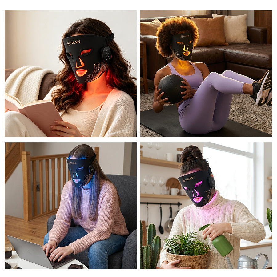 FOLOKE Magnetic LED Face Mask