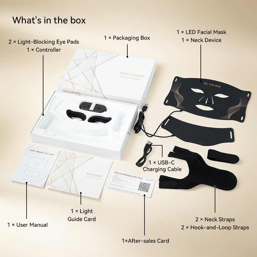 FOLOKE Flexible LED Face Mask