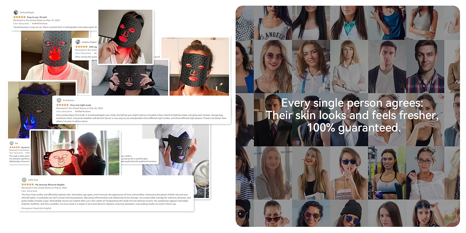 FOLOKE LED light therapy mask for face and neck red infrared skin care FOLOKE cordless LED face mask red and near infrared light therapy FOLOKE red light therapy face mask USB-C rechargeable FOLOKE LED skin care mask for home use travel yoga FOLOKE LED face and neck mask flexible silicone design FOLOKE red and infrared LED mask anti-aging skin care FOLOKE portable cordless LED light therapy mask FOLOKE LED face mask with neck attachment red light therapy FOLOKE LED skin rejuvenation mask home use FOLOKE USB